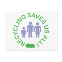 Recycling Saves Us All Post Cards