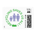 Recycling Saves Us All postage