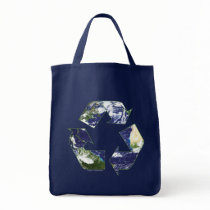 Recycling Symbol Tote Bags