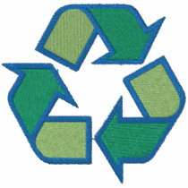 Recycling Symbol Chest embroidered shirts by silly_strings Recycling Symbol Chest embroidered shirts