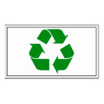 Recycling Symbol - Green Business Card