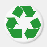 Recycling Symbol - Green Refrigerator Magnets