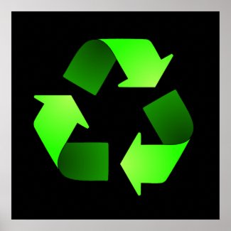 Recycling Symbol Poster print
