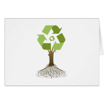 Recycling Tree Greeting Cards
