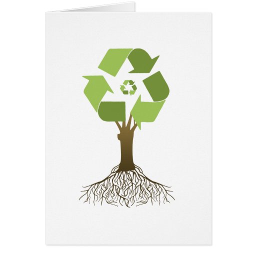 RECYCLING TREE GREETING CARDS