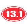 Red 13.1 Sticker | Half Marathon