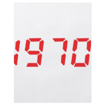 red 1970 icon personalized flyer
