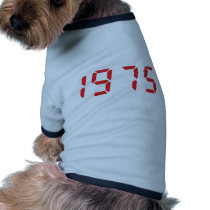 red 1975 icon pet clothing