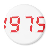 red 1975 icon magnets