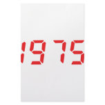 red 1975 icon customized stationery