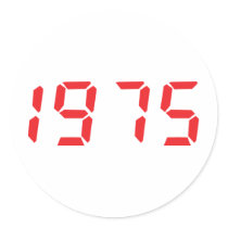 red 1975 icon stickers