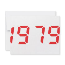 red 1979 icon invitations