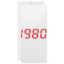 red 1980 icon custom rack card