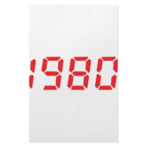 red 1980 icon stationery