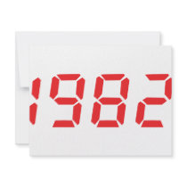 red 1982 icon invitations