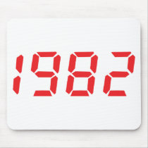 red 1982 icon mouse pad