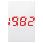 red 1982 icon stationery paper