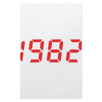 red 1982 icon stationery paper