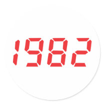 red 1982 icon stickers