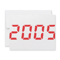 red 2005 icon personalized announcement
