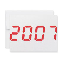 red 2007 icon invitations