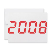 red 2008 icon invitations