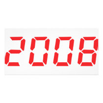 red 2008 icon photo cards