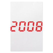 red 2008 icon stationery