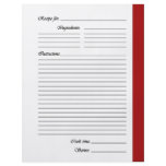 Red 2-sided Recipe Pages flyers