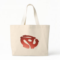 Red 3D 45 RPM Adapter bags by wheedesign Red 3D 45 RPM Adapter bags