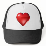 Red 3D Heart hats