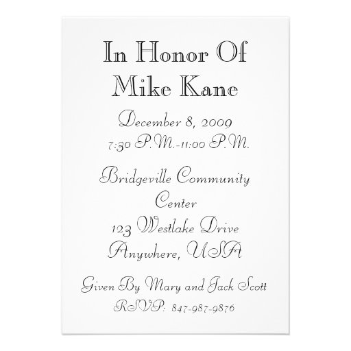 Red 80th Birthday Party Personalized Invitation