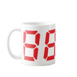 red 8888 icon mugs
