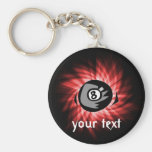 Red 8 ball keychains
