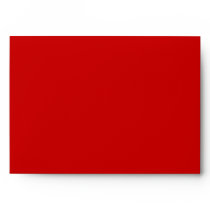 Red A7 Scrollwork Monogrammed Envelopes