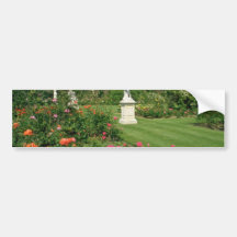 Red A delightful rose garden, London, England flow Bumper Stickers