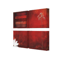 red abstact painting