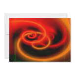 Red Abstract Art Invitations - Abstract Waves