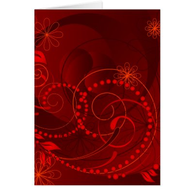 red abstract card by VioDeSign