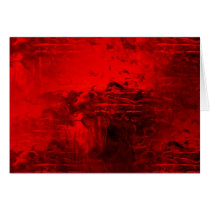 Red Abstract Greeting Cards
