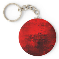 Red Abstract Keychain