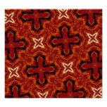Red abstract Pattern Photographic Print