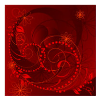 red abstract posters