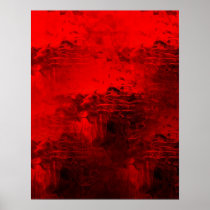 Red Abstract Poster