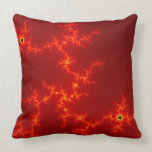 red abstract retro throw pillow pillows