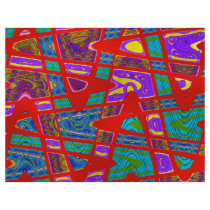 red abstract scrapbook letterhead