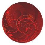 red abstract stickers