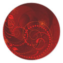 red abstract stickers