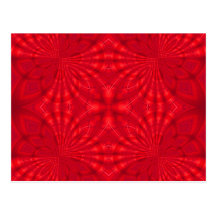 Red abstract wood Pattern Post Card