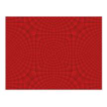 Red abstract wood pattern postcard